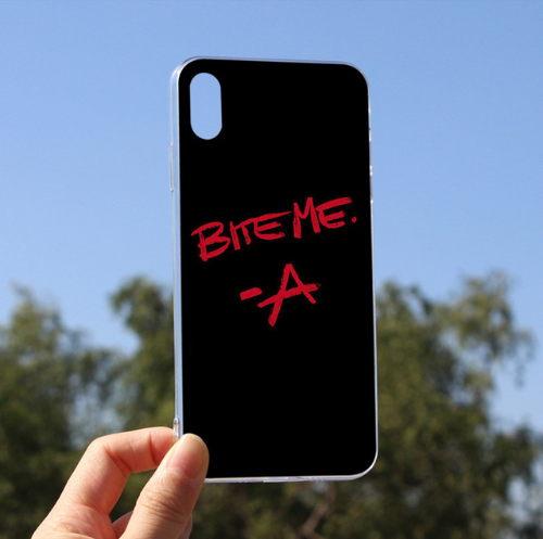 Diy Printed Bite Me Pretty Little Liars Cellphones Cover Coque For iPhone 6plus 6s 6 5 5s SE 7 8 X XS max XR 8plus 7plus 104